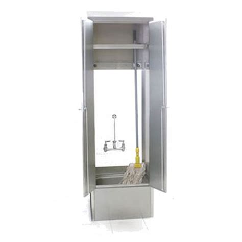 stainless steel mop cabinet|Eagle Group F1916.